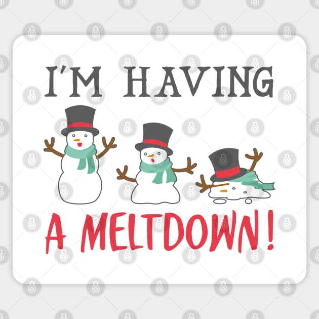 I'm Having A Meltdown Sticker by LuckyFoxDesigns